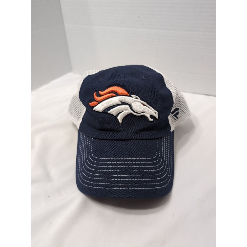 DENVER BRONCOS Fanatics Trucker Mesh Snapback Hat/Cap Embroidered ONE SIZE ADJST